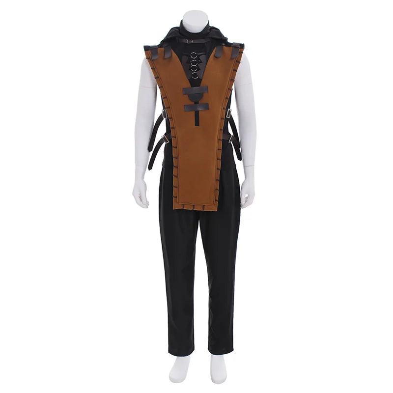 Scorpion Cosplay Costume for Adults - Mortal Kombat Halloween Full Set Outfit