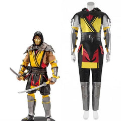 Mortal Kombat Scorpion Cosplay Costume | Men's Roleplay Outfit for Halloween and Carnival