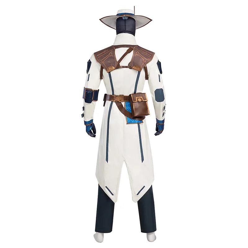 Valorant Cypher Cosplay Costume | Men's Hat, Coat, Pants, Accessories | Full Set for Halloween & Parties