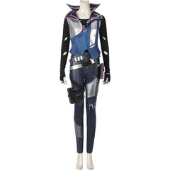 Valorant Fade Cosplay Costume | Top, Pants, Coat Set for Halloween & Party