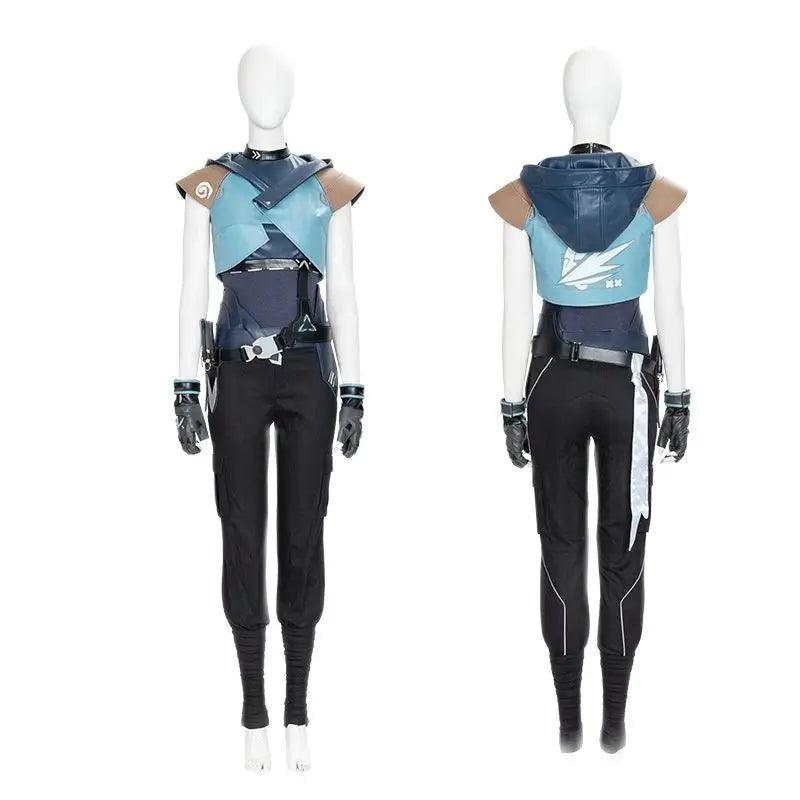 Valorant Jett Cosplay Costume Jacket Coat for Women | Fancy Halloween & Carnival Party Outfit