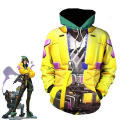 Game Valorant Killjoy Cosplay Fantasia Costume Unisex 3D Printed Hoodie Pullover Halloween Carnival Party Disguise Sweatshirt