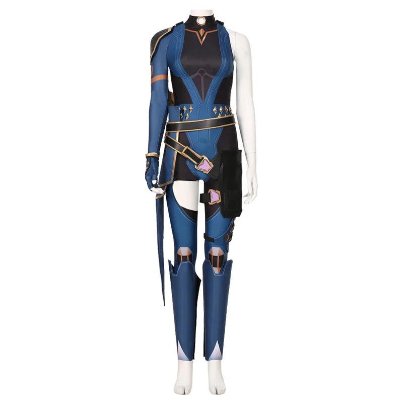 Valorant Reyna Cosplay Costume Jumpsuit Outfit | Halloween & Carnival Suit