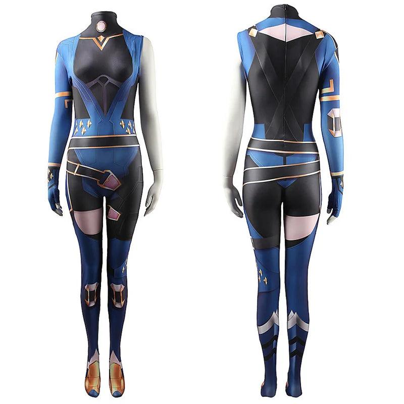 Valorant Reyna Cosplay Jumpsuit | Spandex Zentai Suit for Halloween & Carnival