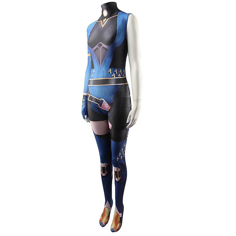 Valorant Reyna Cosplay Jumpsuit | Spandex Zentai Suit for Halloween & Carnival