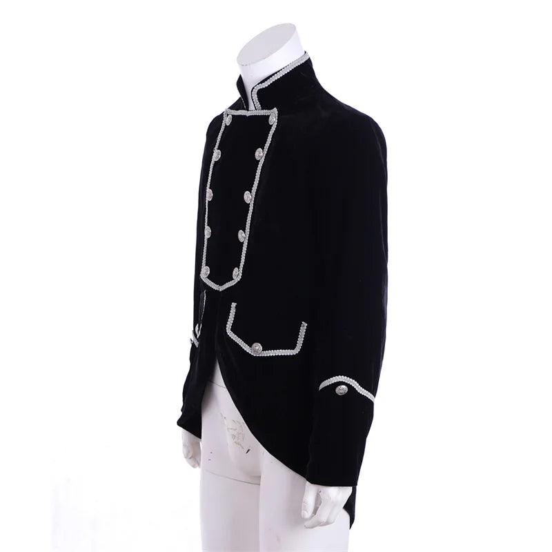 Men's Gothic Victorian Tailcoat Jacket - Steampunk Pirate Viking Renaissance Formal Tuxedo Coat