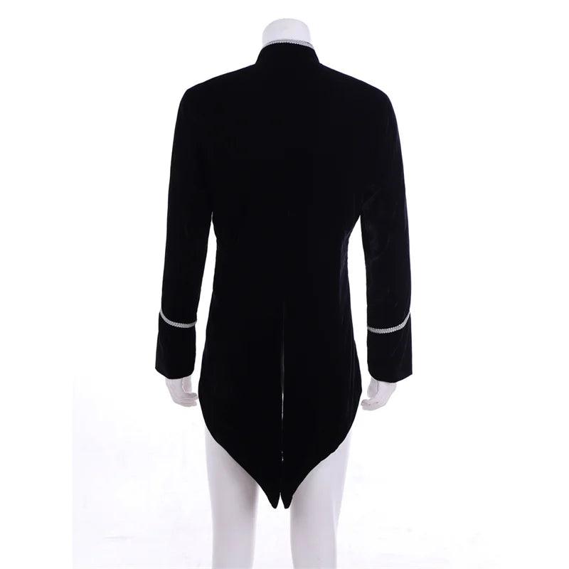 Men's Gothic Victorian Tailcoat Jacket - Steampunk Pirate Viking Renaissance Formal Tuxedo Coat