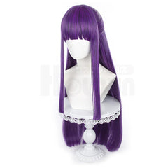 Frieren Beyond Journey's End Anime Fren Cosplay Wig Accessory Long Purple Rose Net Synthetic Fiber Adjustable Size Gift