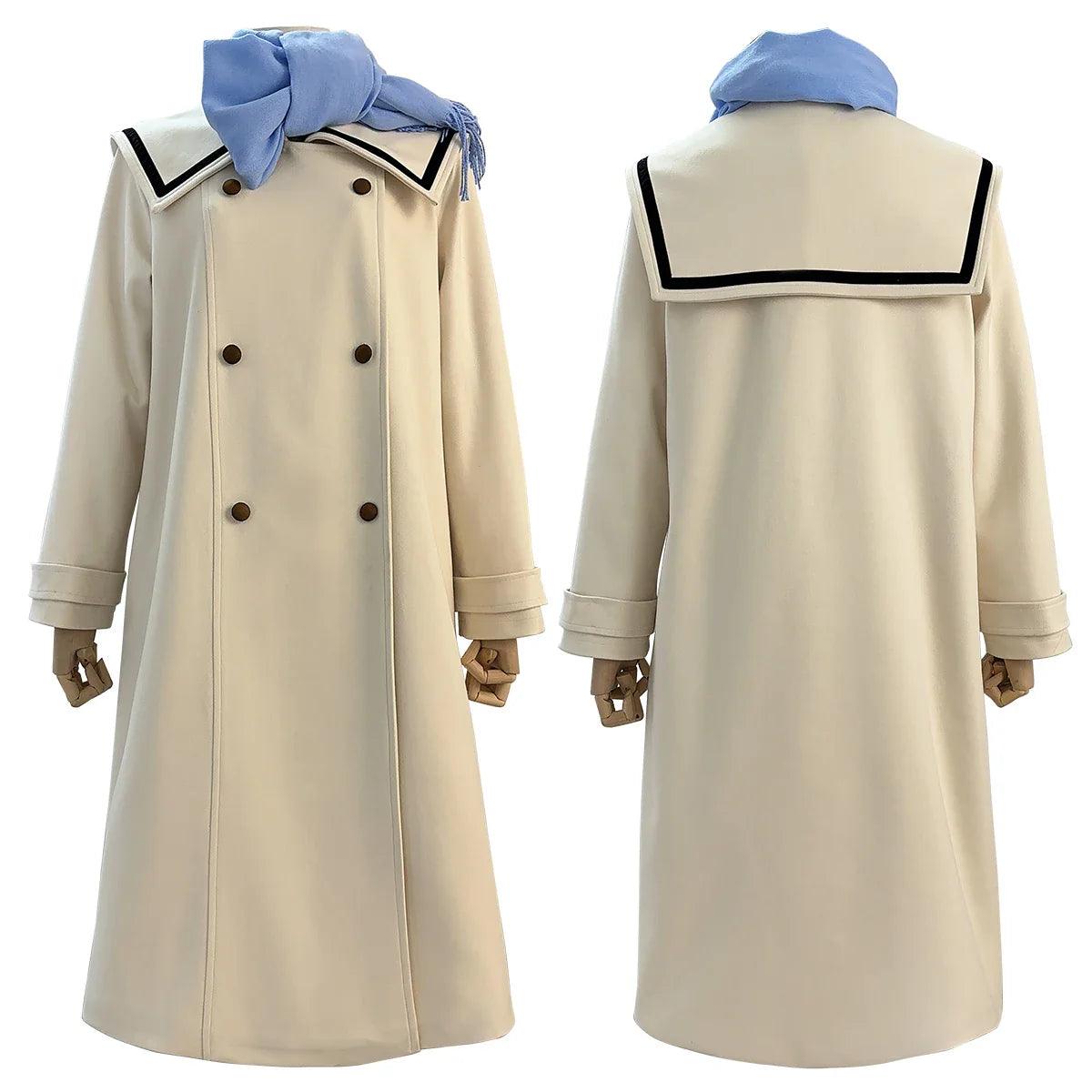 Frieren Beyond Journey's End Anime Frieren Cosplay Costume Winter Coat Dress Wig Ponytail Daily Wear Christmas New Year