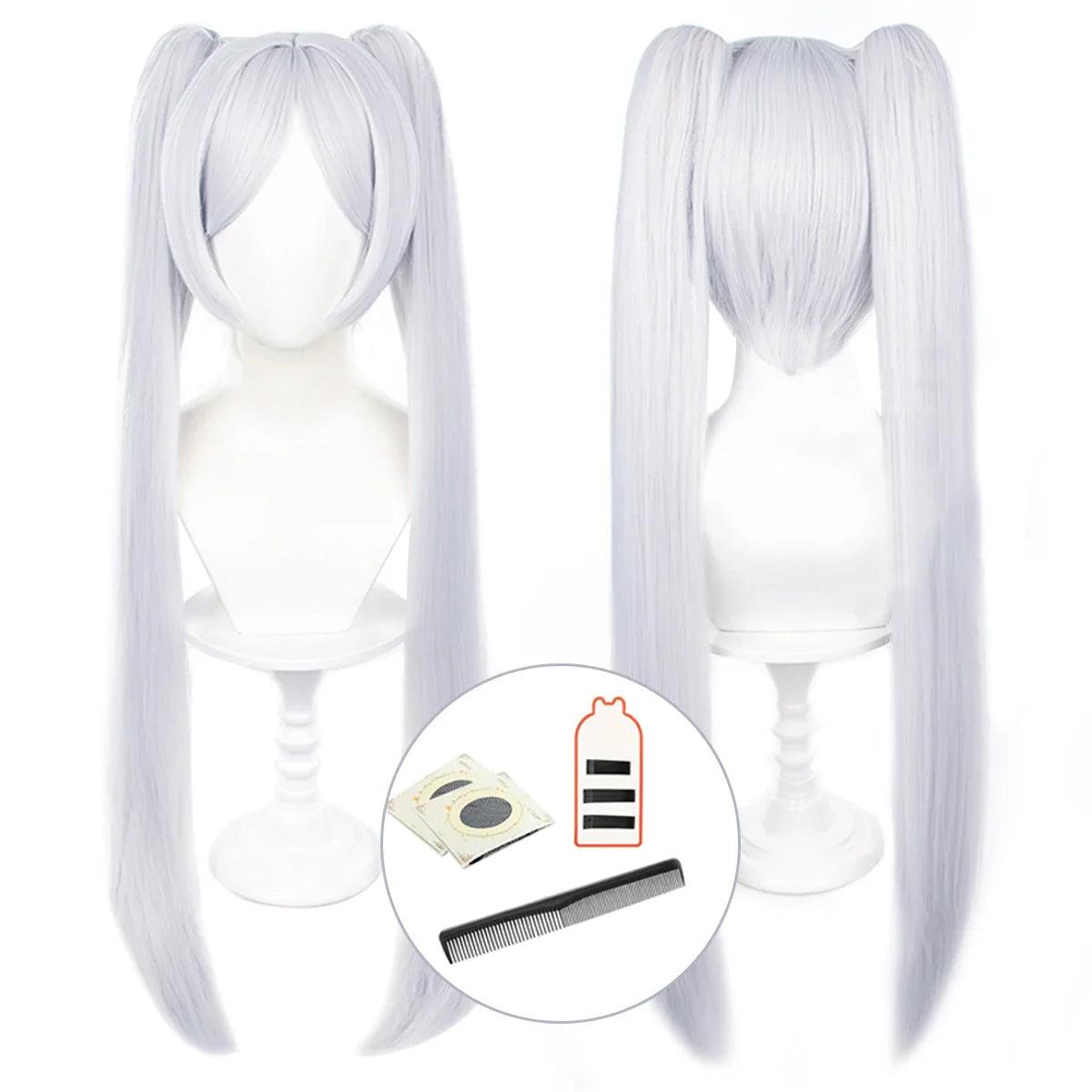 Frieren Beyond Journey's End Anime Frieren Cosplay Costume Winter Coat Dress Wig Ponytail Daily Wear Christmas New Year