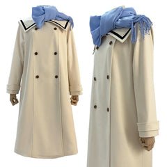 Frieren Beyond Journey's End Anime Frieren Cosplay Costume Winter Coat Dress Wig Ponytail Daily Wear Christmas New Year