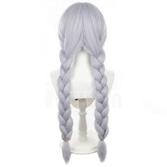 Frieren Beyond Journey's End Anime Frieren Cosplay Wig Braided Hair Rose Net Synthetic Fiber Adjustable Christmas Gift