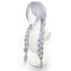 Frieren Beyond Journey's End Anime Frieren Cosplay Wig Braided Hair Rose Net Synthetic Fiber Adjustable Christmas Gift