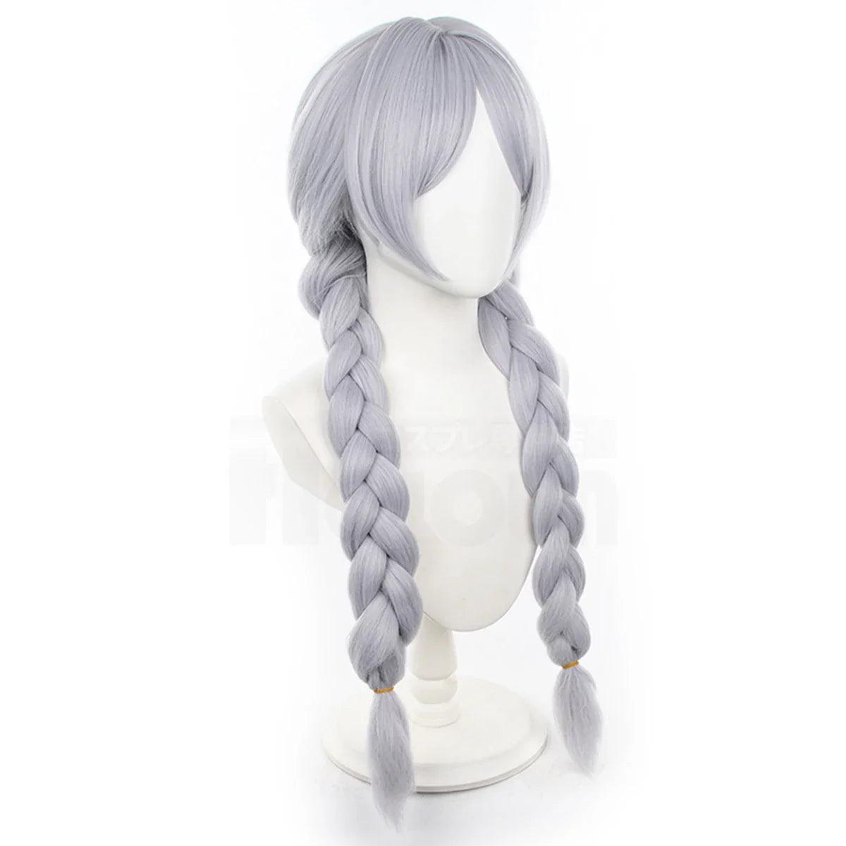 Frieren Beyond Journey's End Anime Frieren Cosplay Wig Braided Hair Rose Net Synthetic Fiber Adjustable Christmas Gift