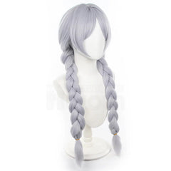 Frieren Beyond Journey's End Anime Frieren Cosplay Wig Braided Hair Rose Net Synthetic Fiber Adjustable Christmas Gift