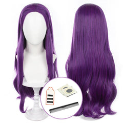 Frieren Beyond Journey's End Anime Macht Cosplay Wig Long Purple Rose Net Synthetic Fiber Adjustable Size