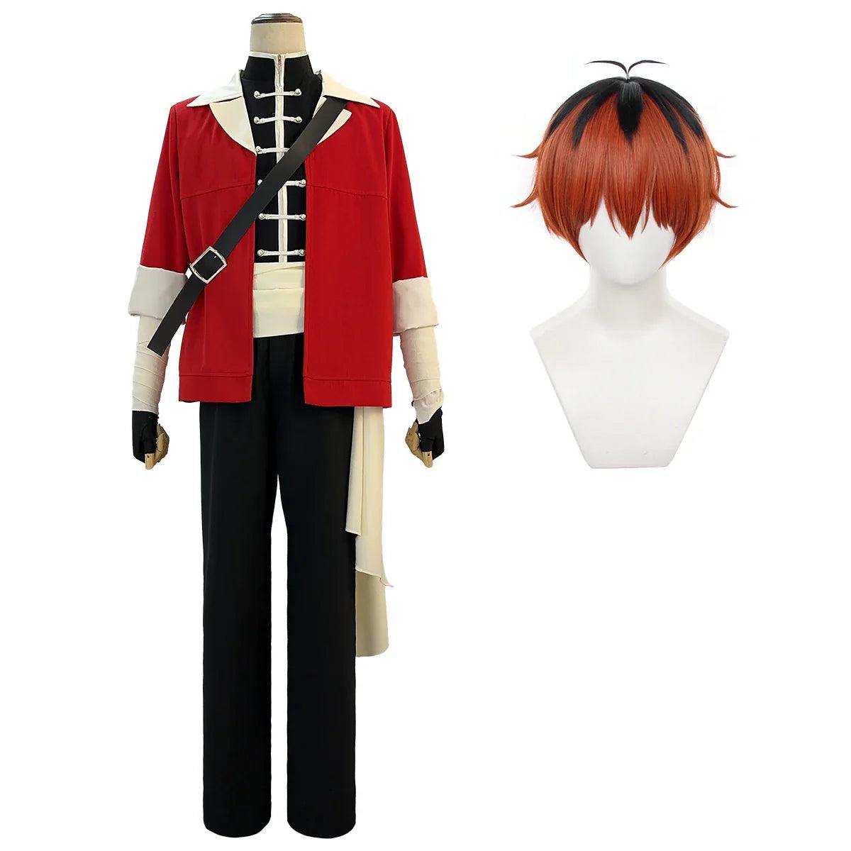 Frieren Beyond Journey's End Anime Stark Cosplay Costume Wig Jacket Sleeveless Vest Pants Christmas Gift