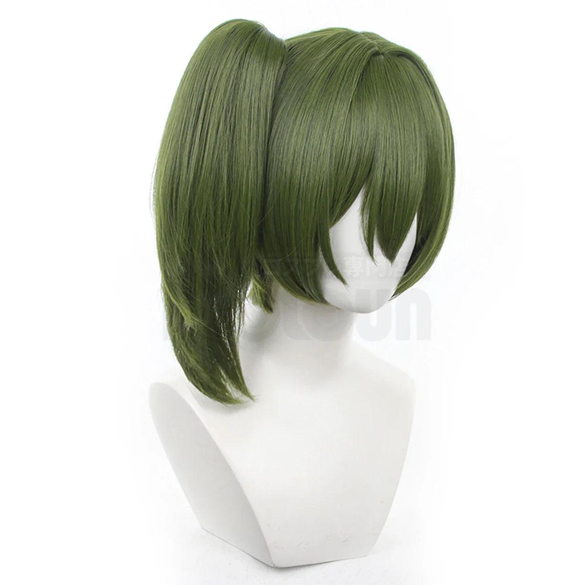 Frieren Beyond Journey's End Anime Ubel Laufen Cosplay Wig Removable Ponytail Rose Net Synthetic Fiber Adjustable Size