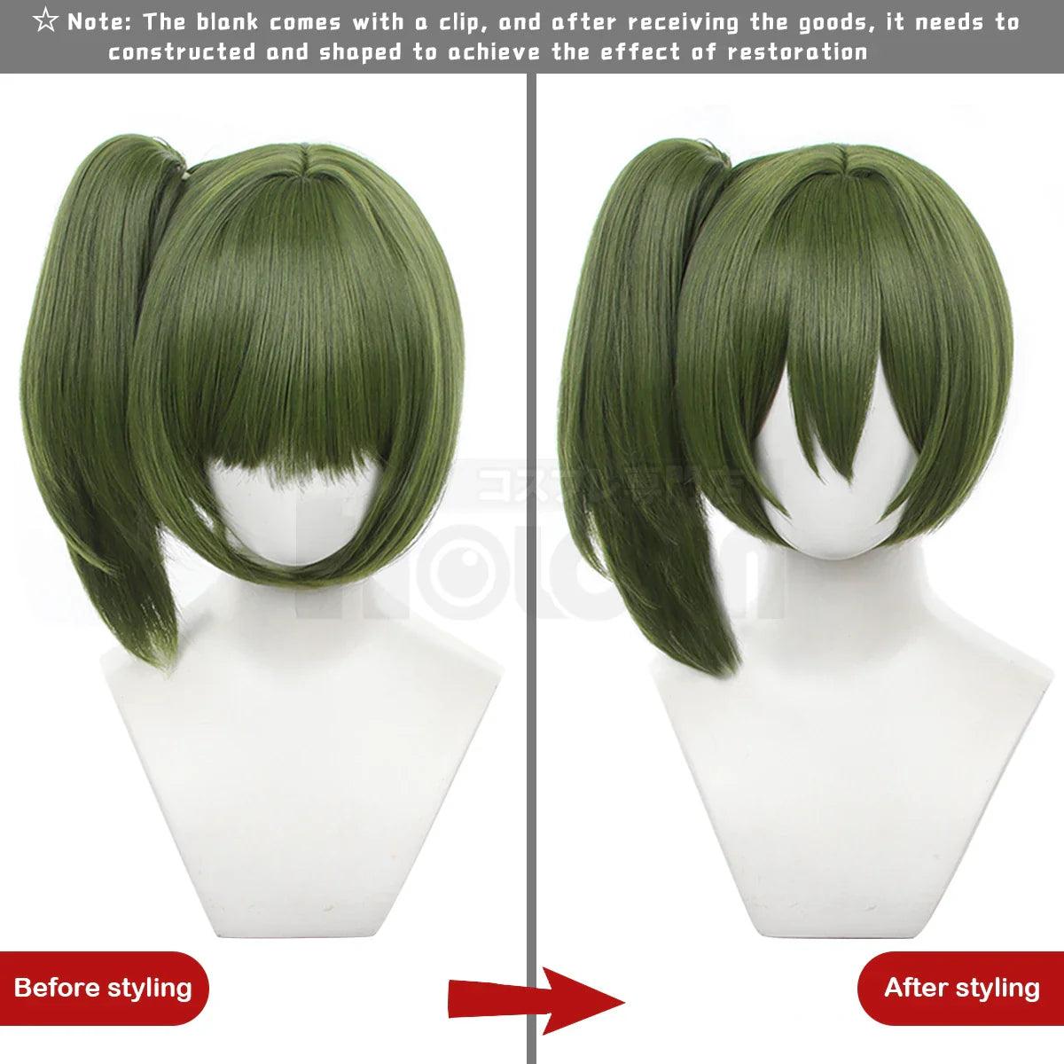 Frieren Beyond Journey's End Anime Ubel Laufen Cosplay Wig Removable Ponytail Rose Net Synthetic Fiber Adjustable Size