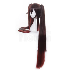 Genshin Impact Game Hu Tao Cosplay Wig Rose Net Synthetic Fiber Adjustable