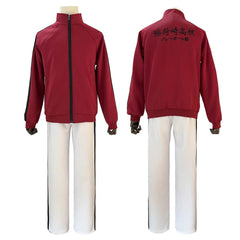 Haiky Anime Inarizaki Kita Shinsuke School Uniform Cosplay Costume Embroidery Full-zip Tracksuit Daily Wear Halloween