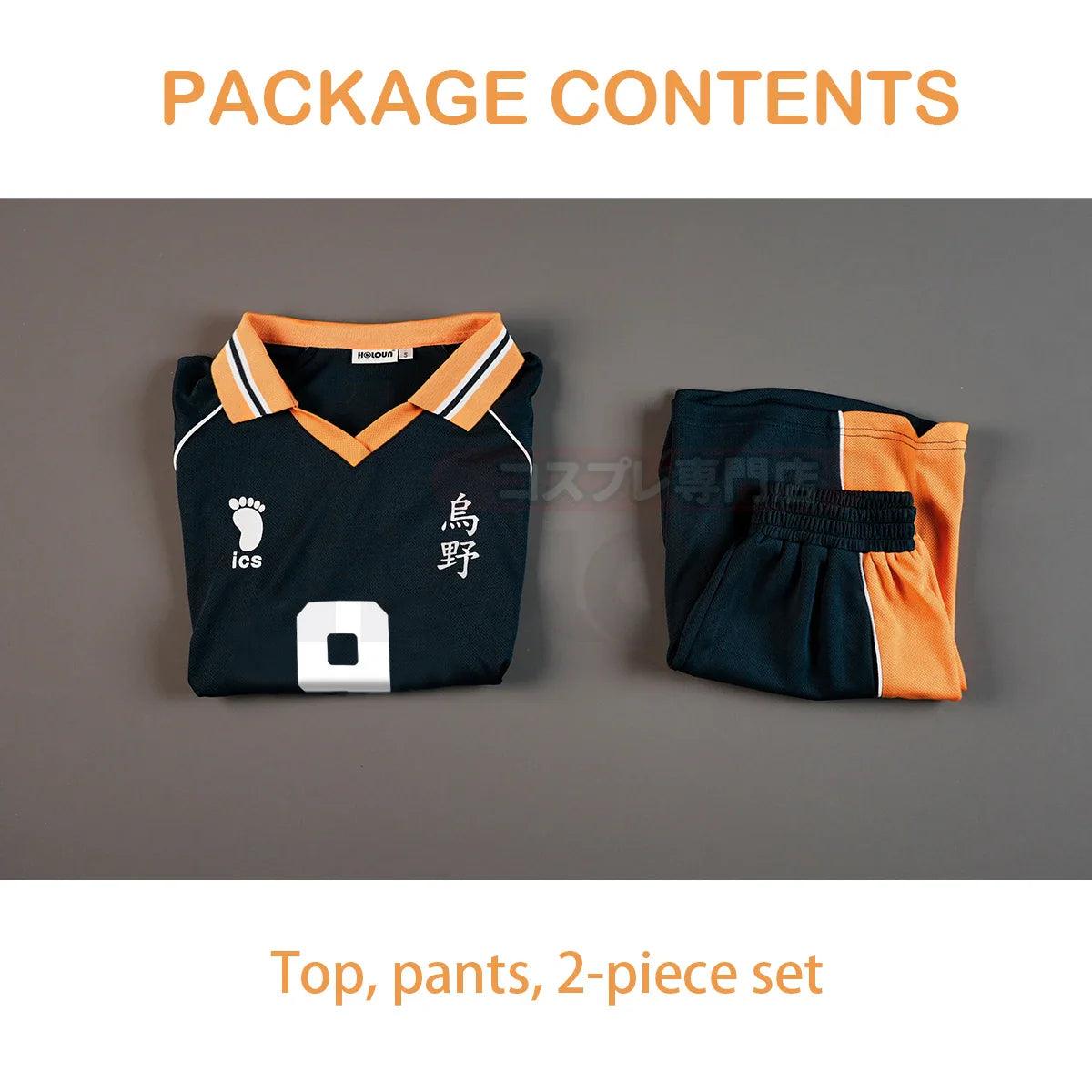 Haiky Anime Kageyama Tobio Cosplay Costume Wig  Jerseys NO.9 KARASUNO High School Vollyball Uniform Top Short Daily Wear