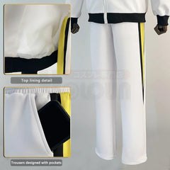 Haiky Anime Kotaro Bokuto Akaashi Keiji Cosplay Costume  Fukurodani High School Uniform Embroidery Full-Zip Tracksuit