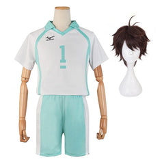 Haiky Anime Oikawa Tooru Jerseys NO.1 Cosplay Costume Wig AOBAJOHSAI High School Vollyball Club Uniform Top Shorts