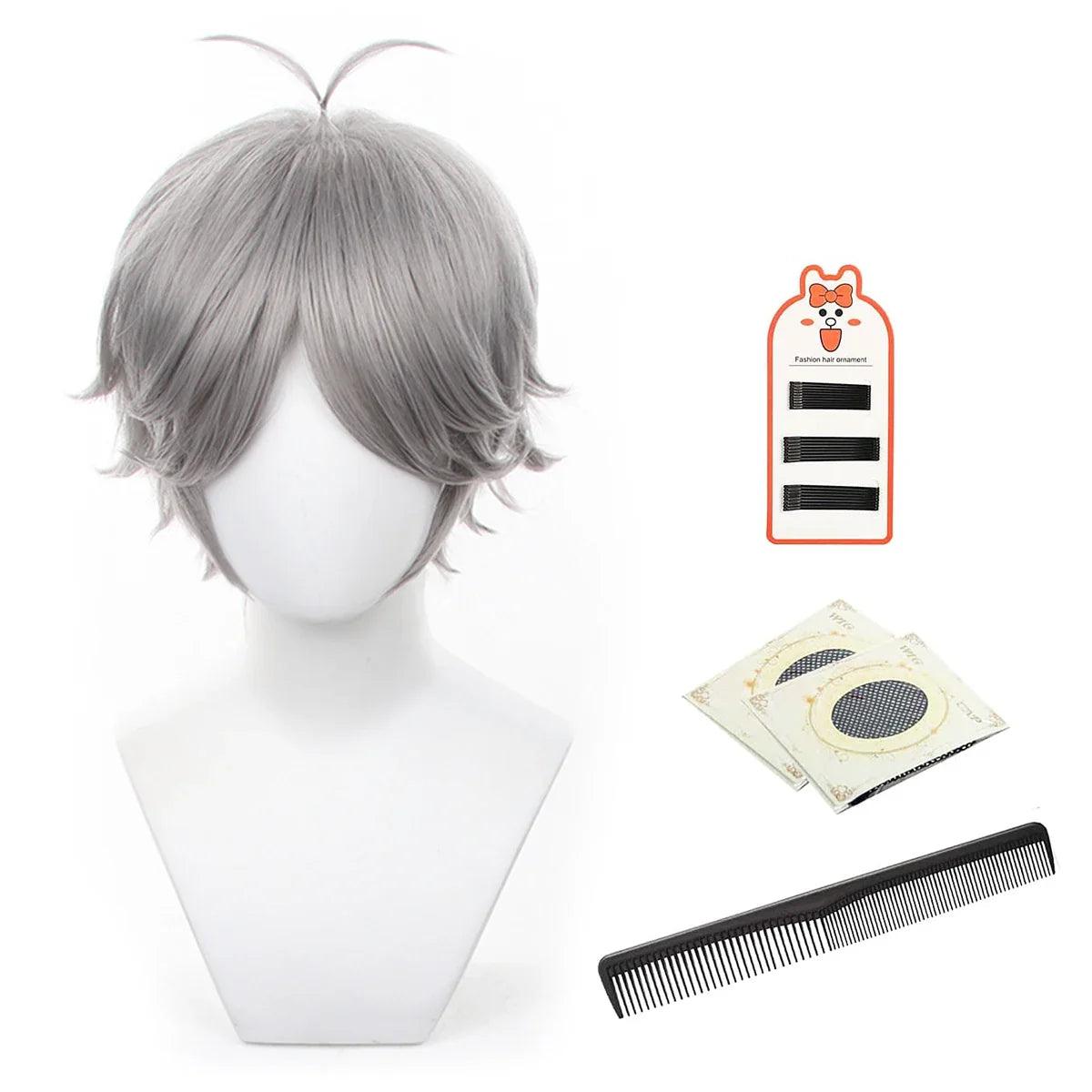 Haiky Anime Sugawara Koushi Cosplay Wig KARASUNO High School NO.2 Rose Net Synthetic Fiber Adjustable Size