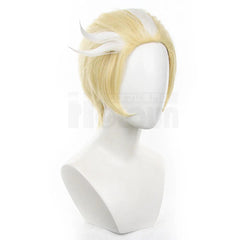 Haz Hotel Anime Lucifer Morningstar Cosplay Wig Rose Net Synthetic Fiber Adjustable Size Halloween Christmas Gift