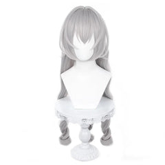 Honkai Star Rail Game Bronya Cosplay Wig Rose Net Heat Resistant Synthetic Fiber Comb Hairpin Adjustable Halloween Party