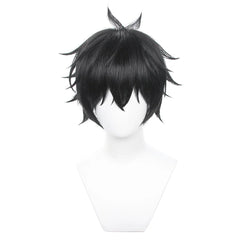 Honkai Star Rail Game Dan Heng Cosplay Wig Short Version Rose Net Heat Resistant Synthetic Fiber Adjustable Halloween