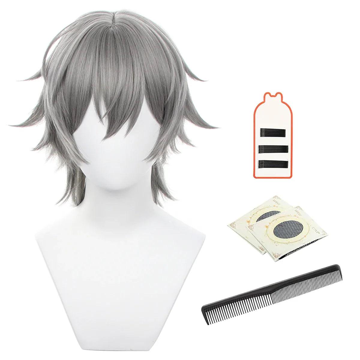 Honkai Star Rail Game Trailblazer Cosplay Wig Male Caelus Female Stelle Rose Net Heat Resistant Synthetic Fiber Comb