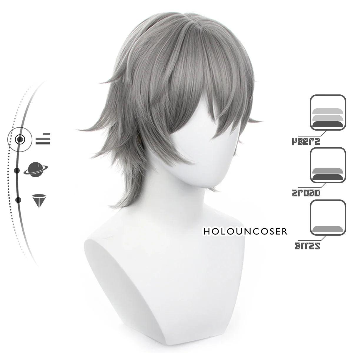 Honkai Star Rail Game Trailblazer Cosplay Wig Male Caelus Female Stelle Rose Net Heat Resistant Synthetic Fiber Comb