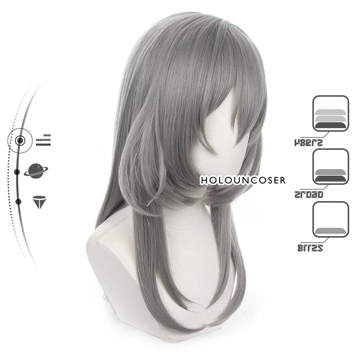 Honkai Star Rail Game Trailblazer Cosplay Wig Male Caelus Female Stelle Rose Net Heat Resistant Synthetic Fiber Comb