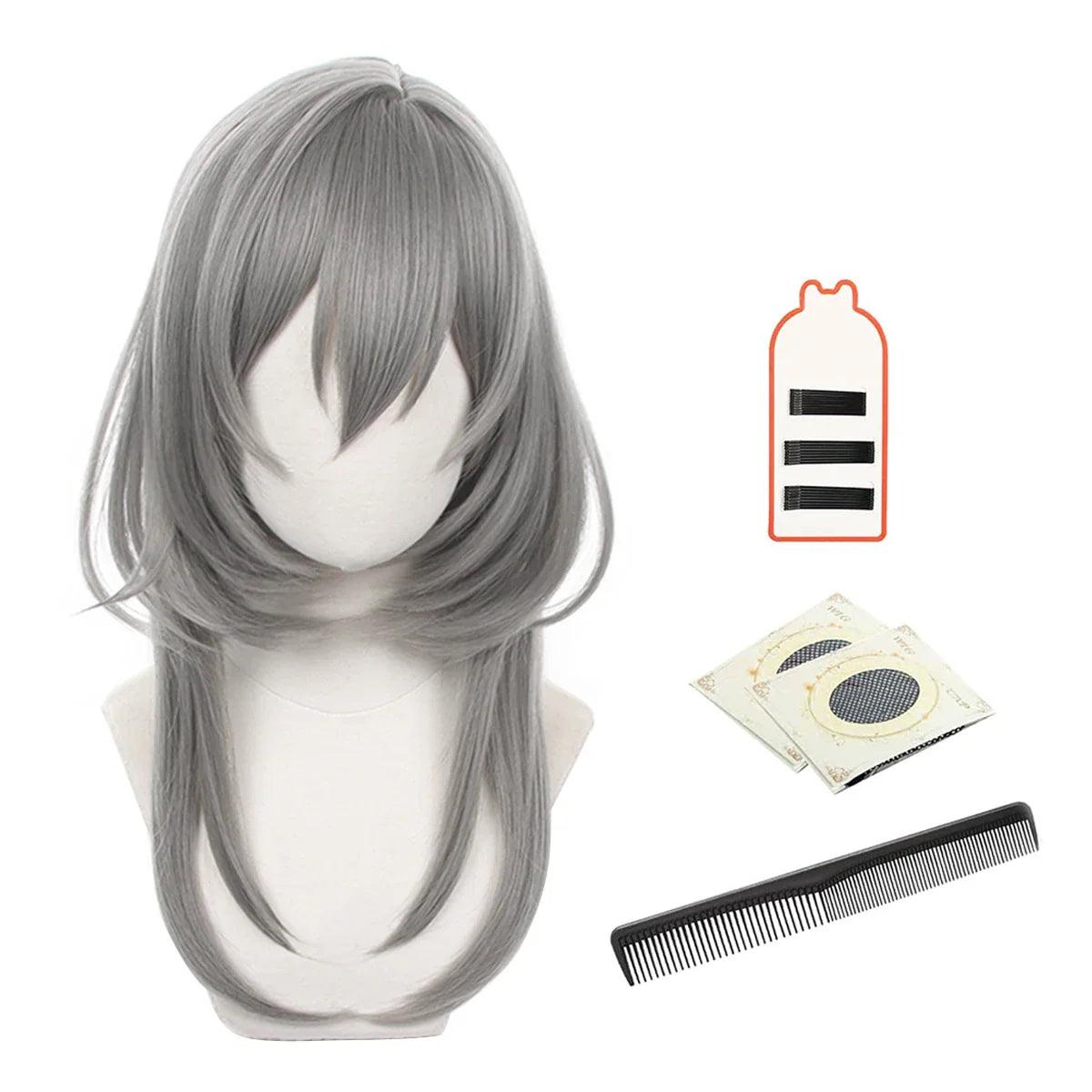 Honkai Star Rail Game Trailblazer Cosplay Wig Male Caelus Female Stelle Rose Net Heat Resistant Synthetic Fiber Comb