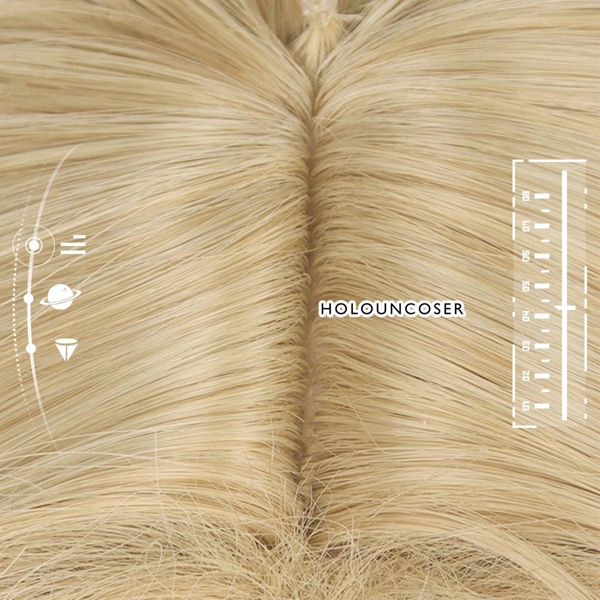 Honkai Star Rail Game Yanqing Cosplay Wig Rose Net Heat Resistant Synthetic Fiber Comb Hairpin Adjustable Halloween Party