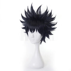 Jujutsu JJK Anime Fushiguro Megumi Cosplay Wig Rose Net Synthetic Fiber Adjustable Size Halloween Christmas Party