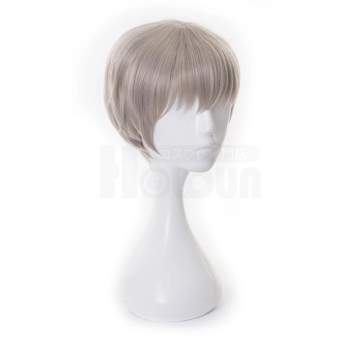 Jujutsu JJK Anime Inumaki Toge Cosplay Wig Rose Net Synthetic Fiber Adjustable Size Halloween Christmas Party