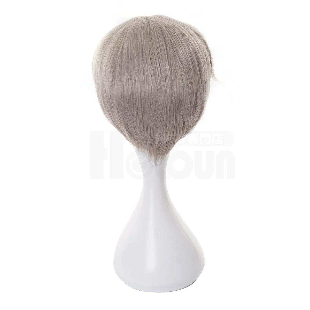 Jujutsu JJK Anime Inumaki Toge Cosplay Wig Rose Net Synthetic Fiber Adjustable Size Halloween Christmas Party