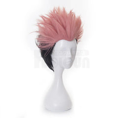 Jujutsu JJK Anime Itadori Yuji Cosplay Wig Rose Net Synthetic Fiber Adjustable Size Halloween Christmas Party