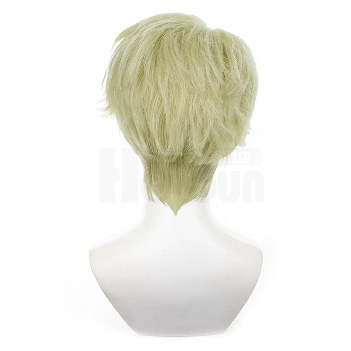 Jujutsu JJK Anime Nanami Kento Cosplay Wig Adult Version Rose Net Synthetic Fiber Adjustable Size Halloween Christmas