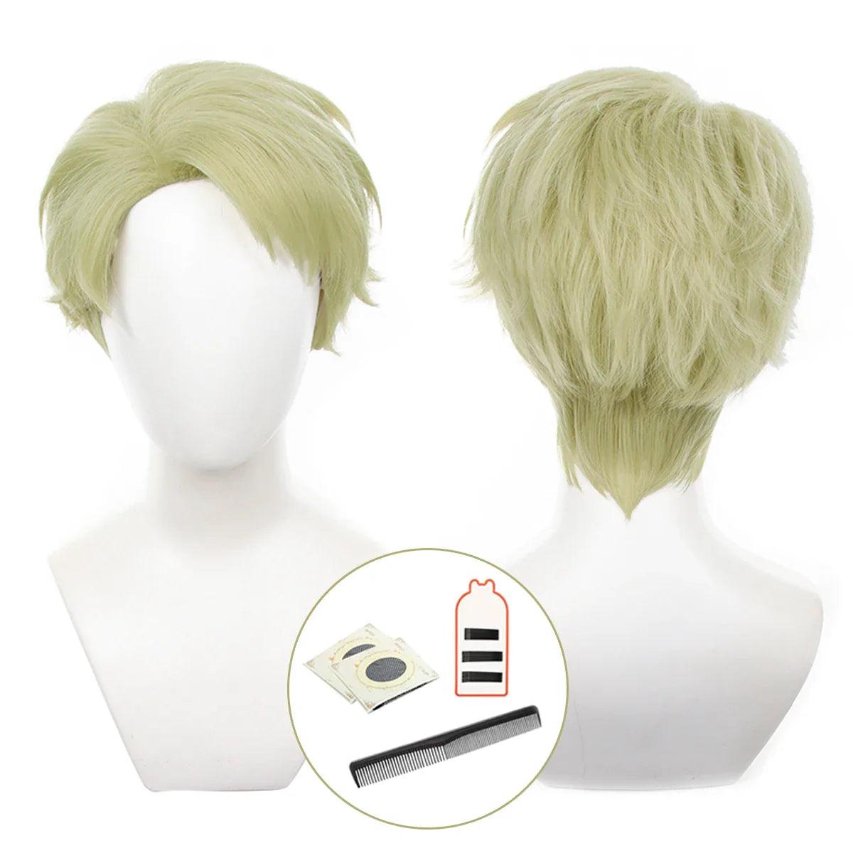 Jujutsu JJK Anime Nanami Kento Cosplay Wig Adult Version Rose Net Synthetic Fiber Adjustable Size Halloween Christmas