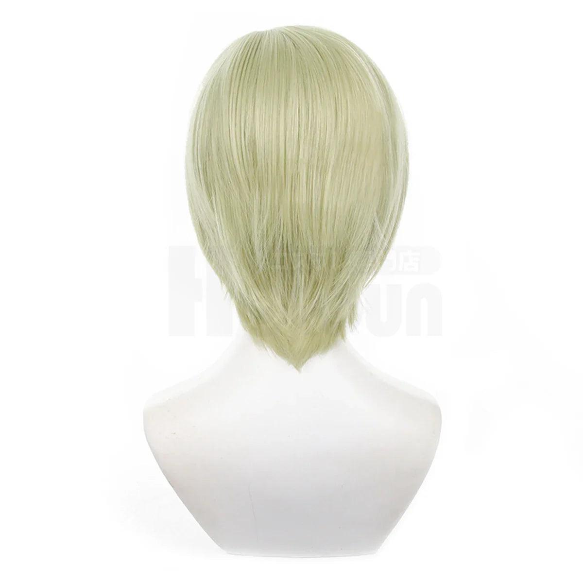 Jujutsu JJK Anime Nanami Kento Cosplay Wig Rose Net Synthetic Fiber Adjustable Size Halloween Christmas Party