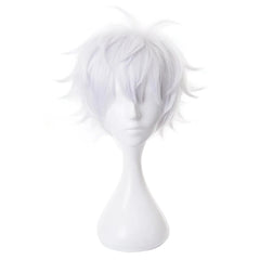 Jujutsu JJK Anime Satoru Gojo Cosplay Wig Rose Net Synthetic Fiber Adjustable Size Halloween Christmas Party