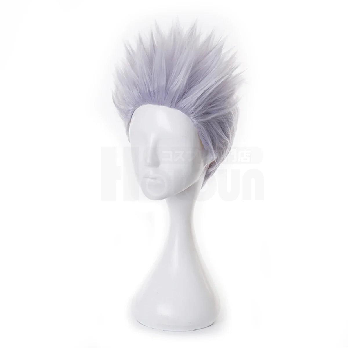 Jujutsu JJK Anime Satoru Gojo Cosplay Wig Rose Net Synthetic Fiber Adjustable Size Halloween Christmas Party