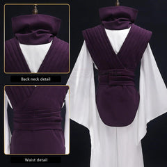 Jujutsu JJK Manga Anime Choso Cosplay Costume Purple Vest Neck Gaiter Belt White Elastic Pants Top Gift