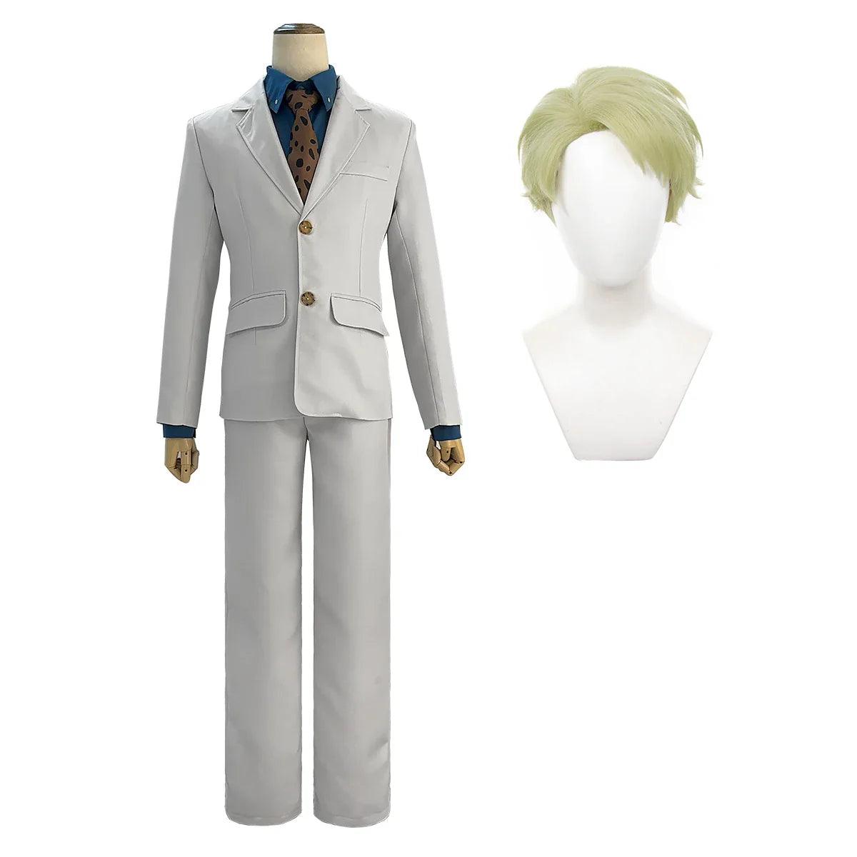 Nanami Kento Cosplay Costume Jujutsu JJK Manga Anime Wig Suit Vest Pants Uniform Rose Net Synthetic Halloween Christmas