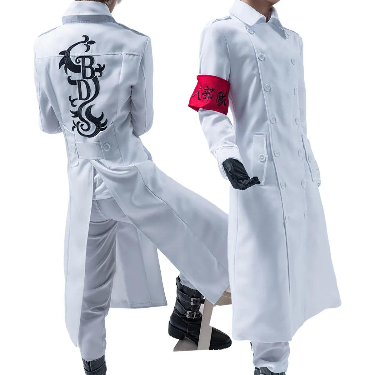 Tokyo Anime Hajime Kokonoi Koko Seishu Inui Cosplay Costume Black Dragon White Embroidery Coat Pants Cos Convention Gift