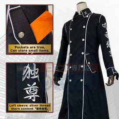 Tokyo Anime Ran Rindo Haitani Cosplay Costume Manji Gang Embroidery Black Coat Pants Belt Halloween Christmas Cos